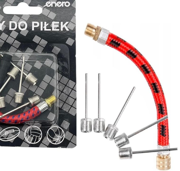 Enero, zestaw igieł z wężykiem do pompki, 5 szt.