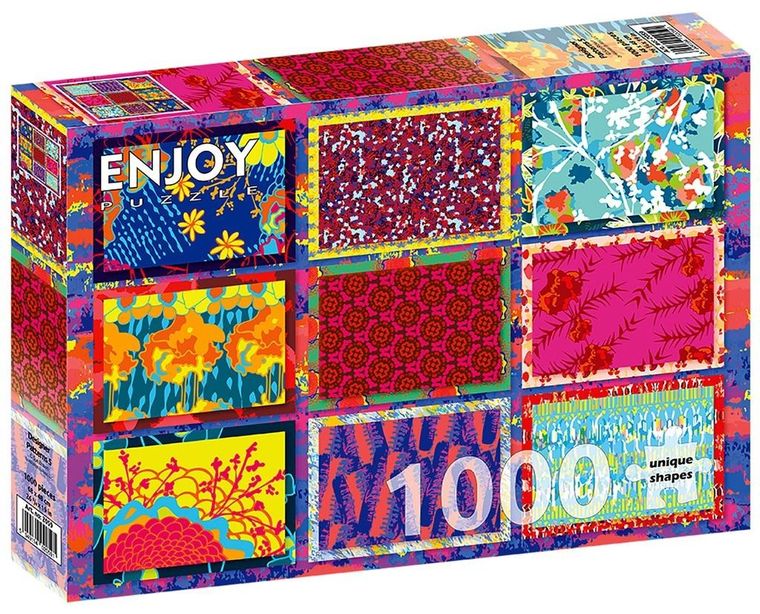Enjoy, Kolorowe wzory, puzzle, 1000 elementów