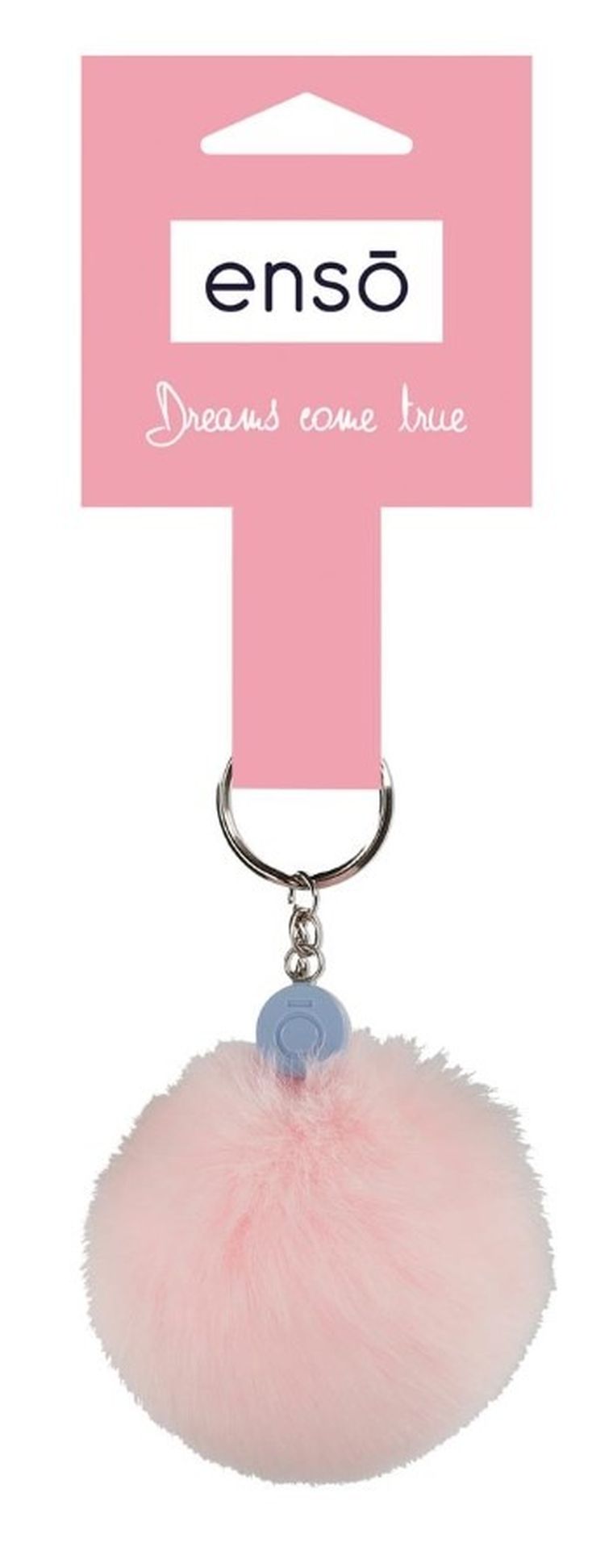 Enso, Pink, brelok do kluczy z pomponami