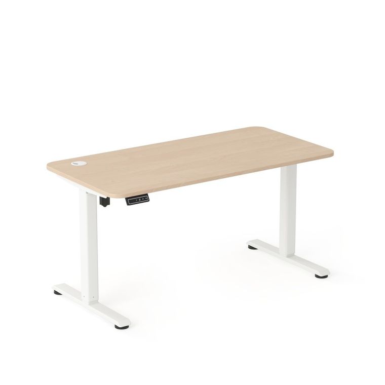 Entelo, Axio, biurko elektryczne regulowane, rozmiar 5-6, 100-60 cm, brzoza