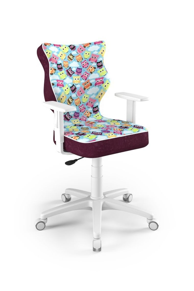 Entelo, Duo, krzesło biurowe z podłokietnikami, wzrost 159-188 cm, sowy