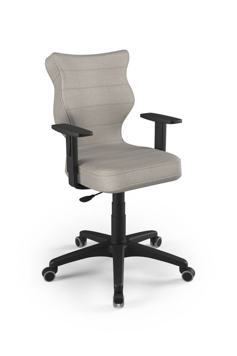 Entelo, Duo, krzesło biurowe z podłokietnikami, wzrost 159-188 cm, szare