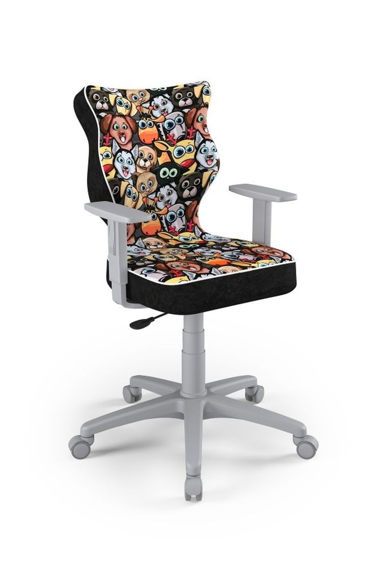 Entelo, Duo, krzesło biurowe z podłokietnikami, wzrost 159-188 cm, zwierzaki