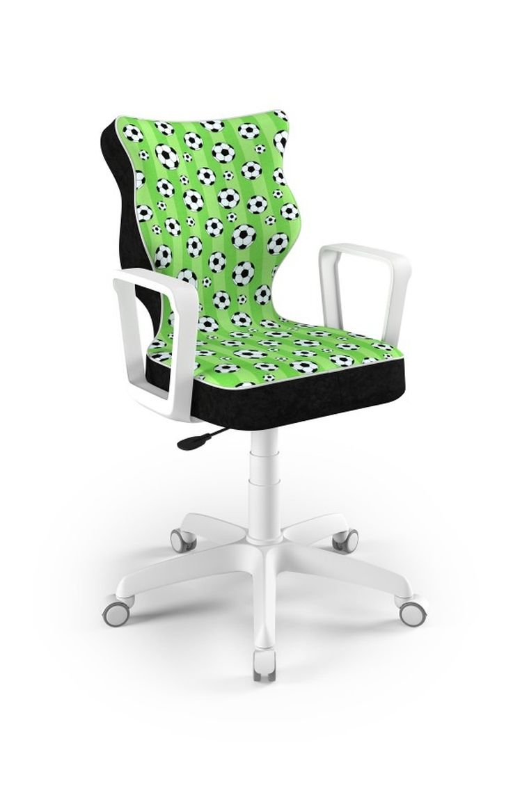 Entelo, Norm, krzesło biurowe z podłokietnikami, wzrost 159-188 cm, piłki