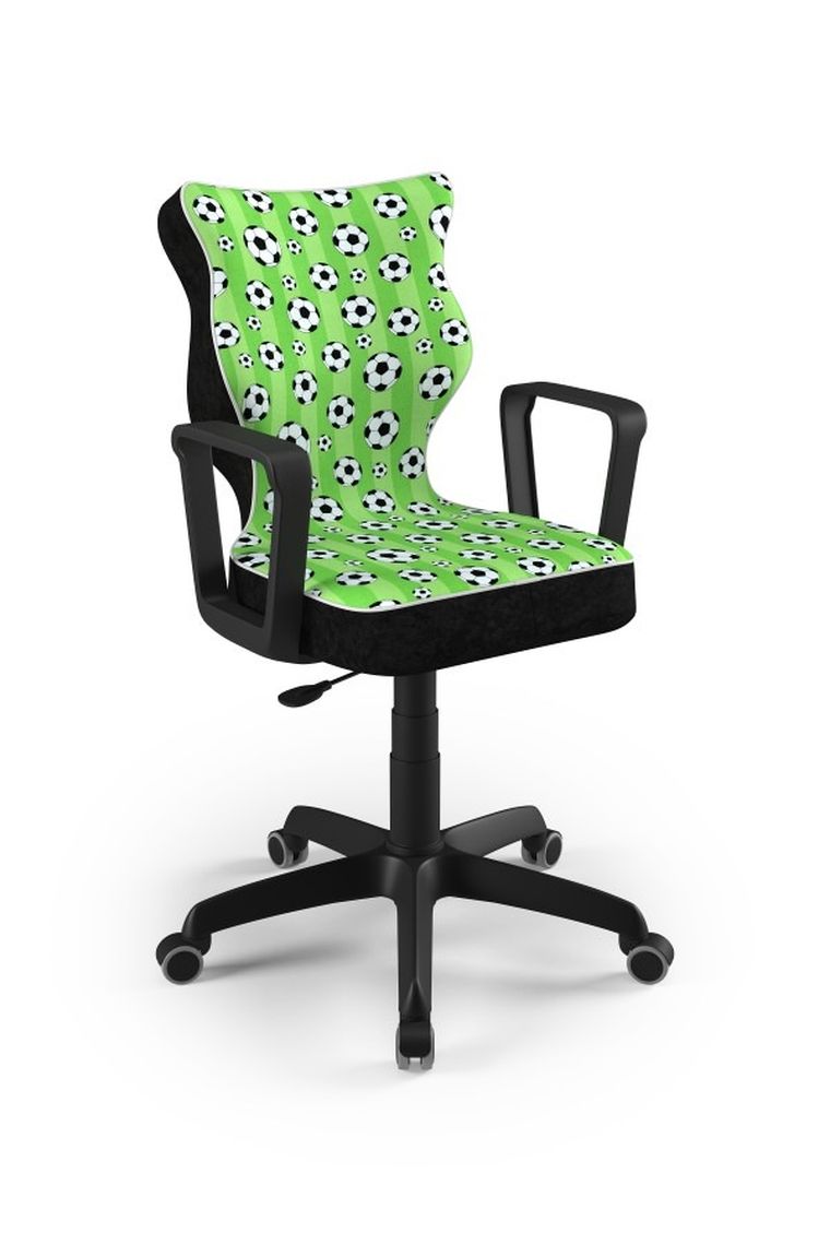 Entelo, Norm, krzesło biurowe z podłokietnikami, wzrost 159-188 cm, piłki