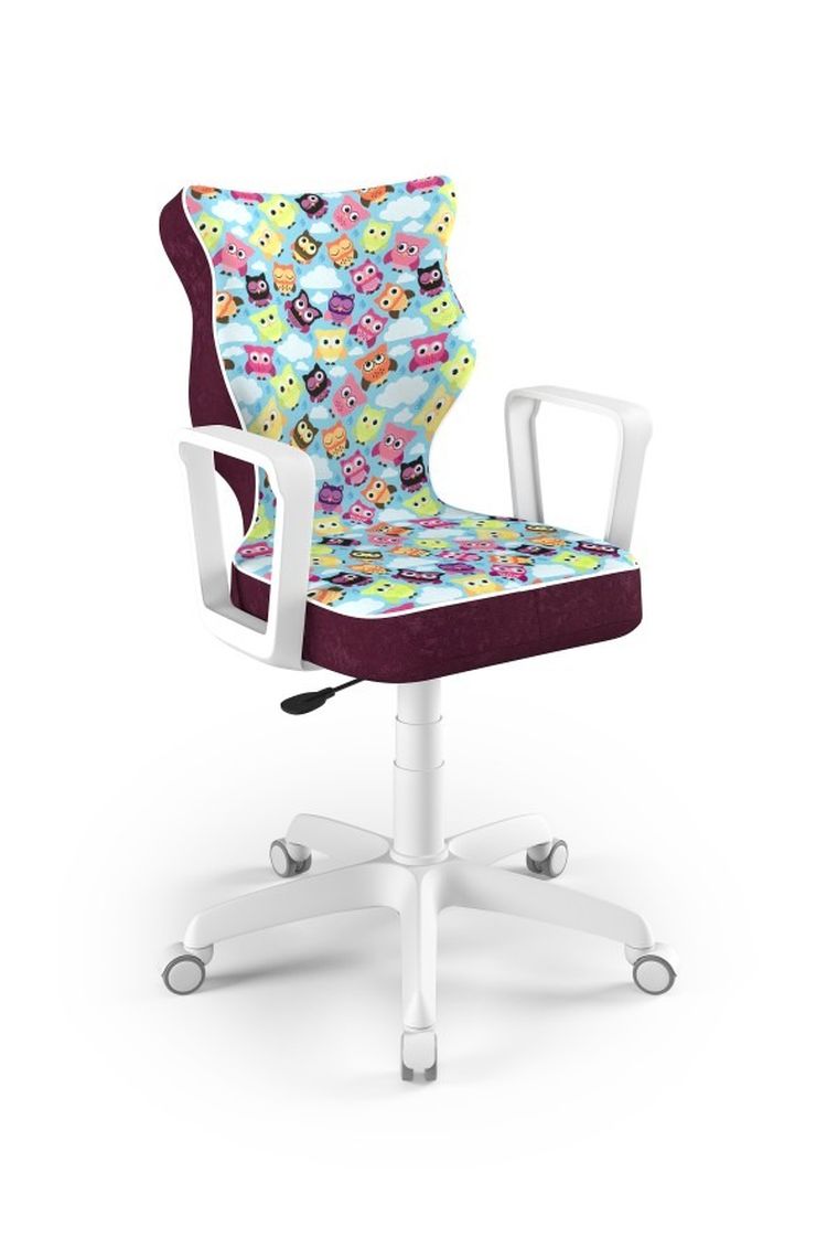 Entelo, Norm, krzesło biurowe z podłokietnikami, wzrost 159-188 cm, sowy