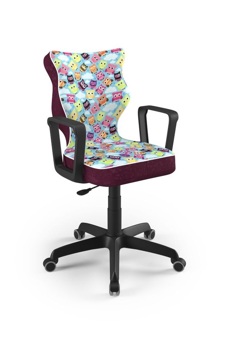 Entelo, Norm, krzesło biurowe z podłokietnikami, wzrost 159-188 cm, sowy