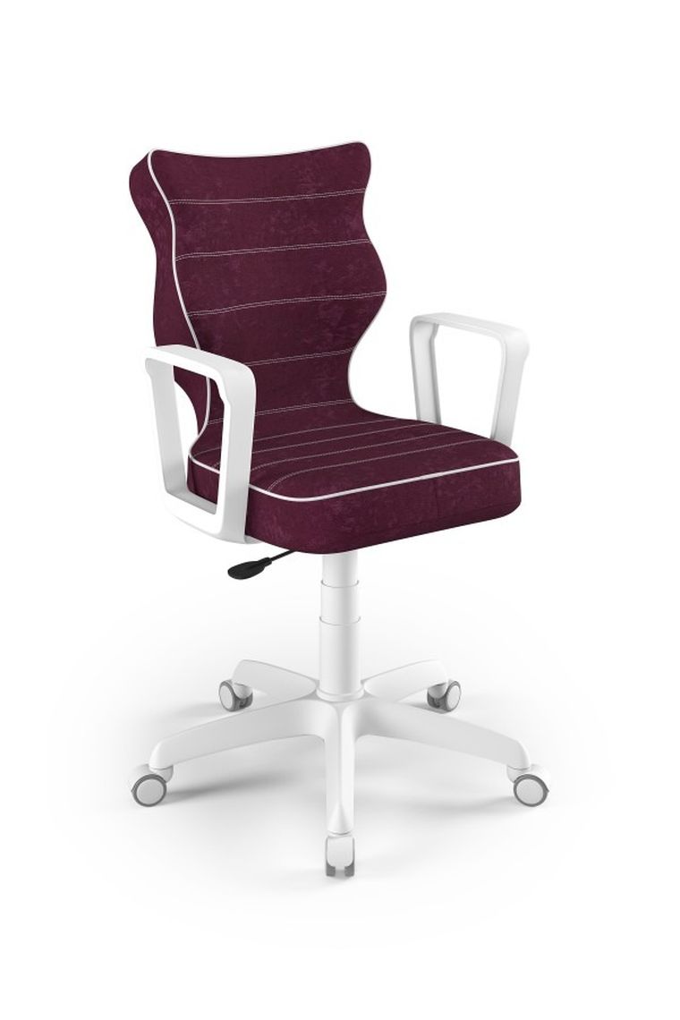 Entelo, Norm, krzesło młodzieżowe z podłokietnikami, wzrost 146-176,5 cm, fioletowe