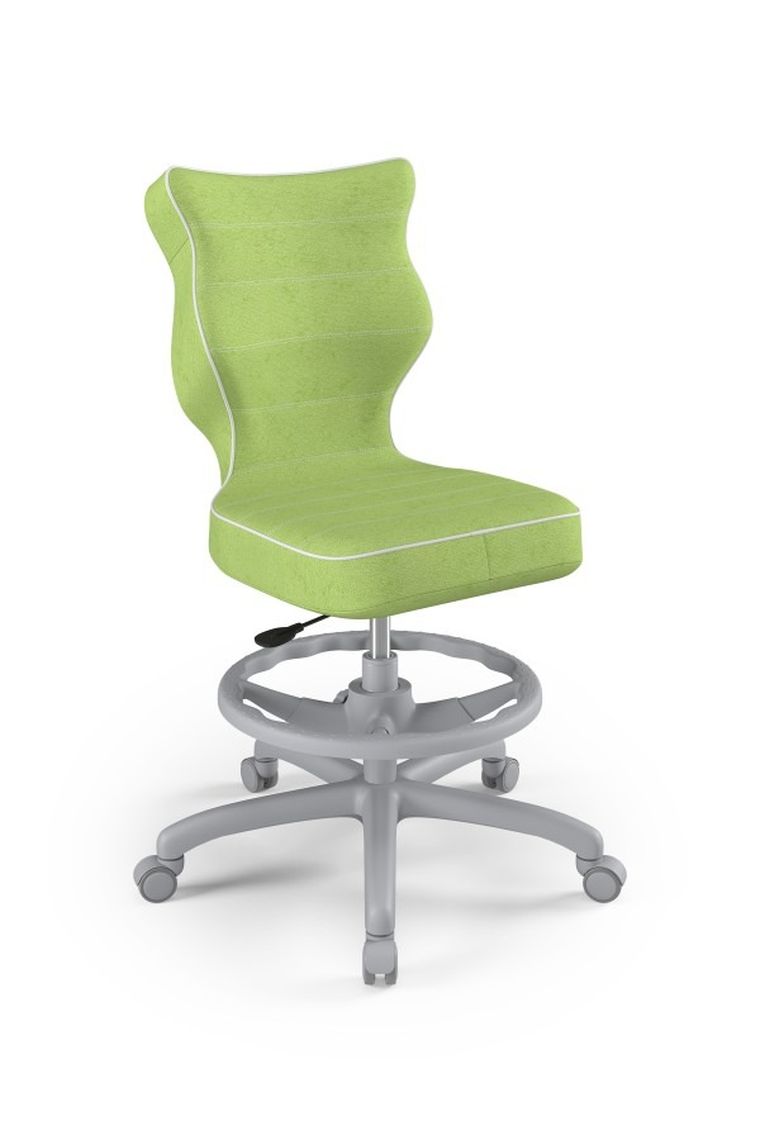 Entelo, Petit, krzesło biurowe z podnóżkiem, wzrost 159-188 cm, zielone