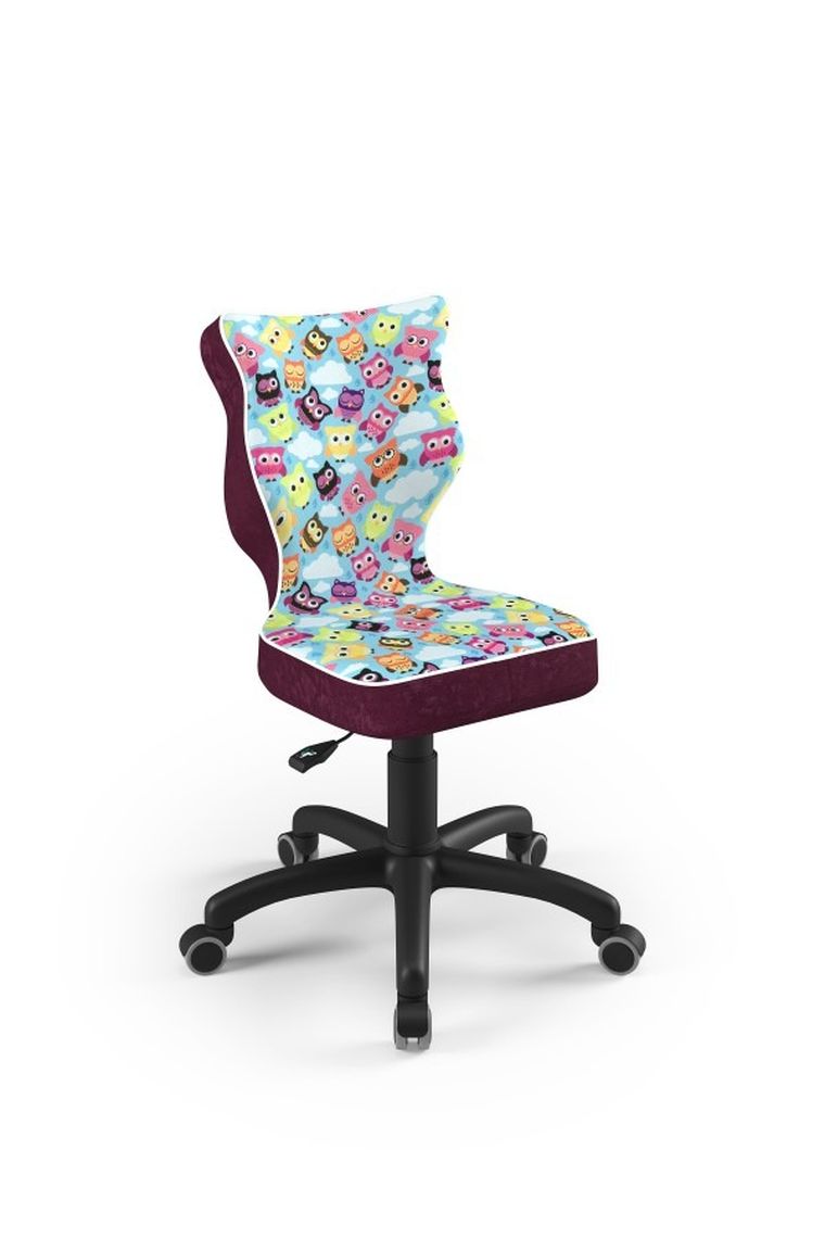 Entelo, Petit, krzesło dziecięce, wzrost 119-142 cm, sowy