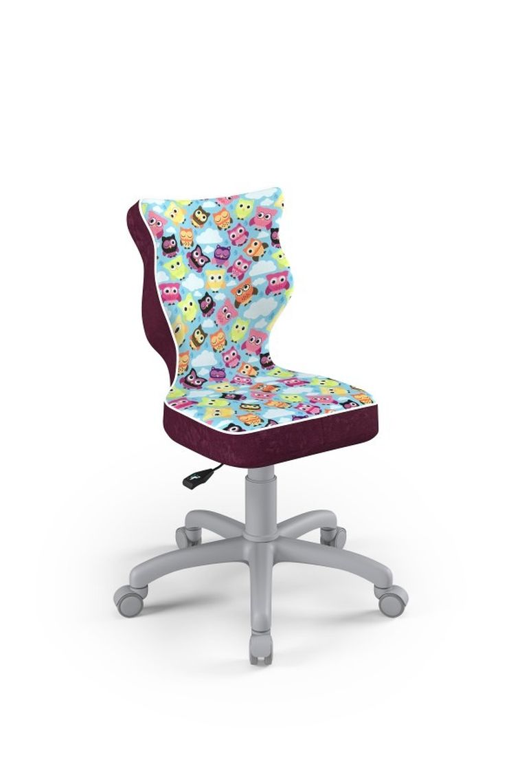 Entelo, Petit, krzesło dziecięce, wzrost 119-142 cm, sowy