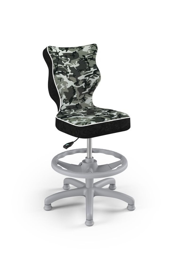 Entelo, Petit, krzesło dziecięce z podnóżkiem, wzrost 119-142 cm, moro