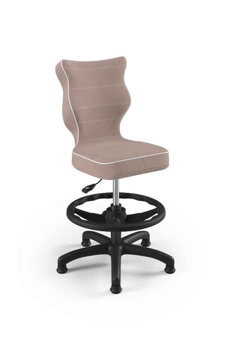 Entelo, Petit, krzesło dziecięce z podnóżkiem, wzrost 119-142 cm, różowe