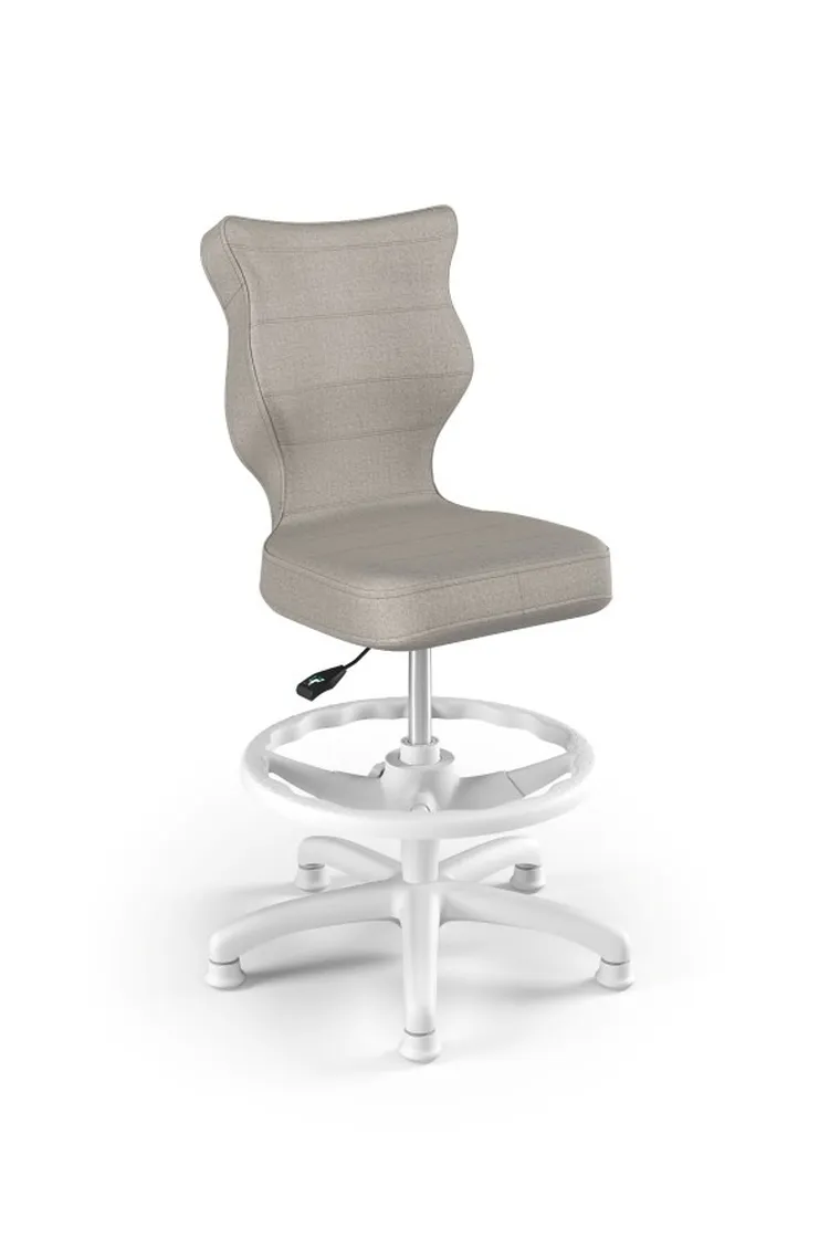 Entelo, Petit, krzesło dziecięce z podnóżkiem, wzrost 119-142 cm, szare