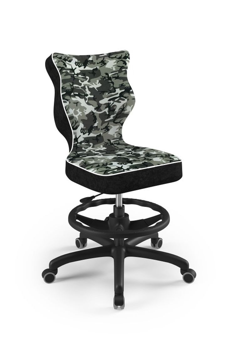 Entelo, Petit, krzesło młodzieżowe z podnóżkiem, wzrost 146-176,5 cm, moro