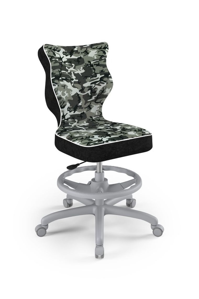 Entelo, Petit, krzesło młodzieżowe z podnóżkiem, wzrost 146-176,5 cm, moro