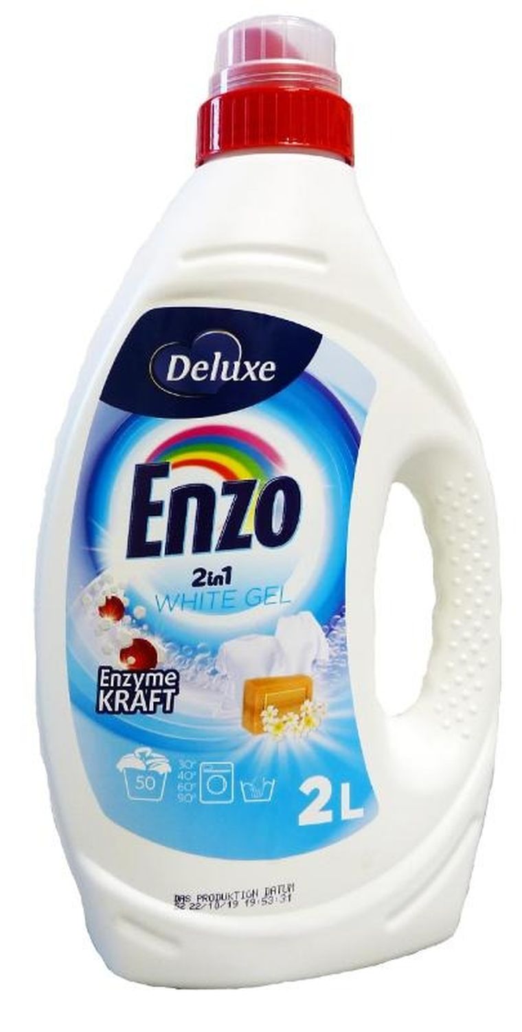 Enzo deluxe, żel do prania białego, 2 l