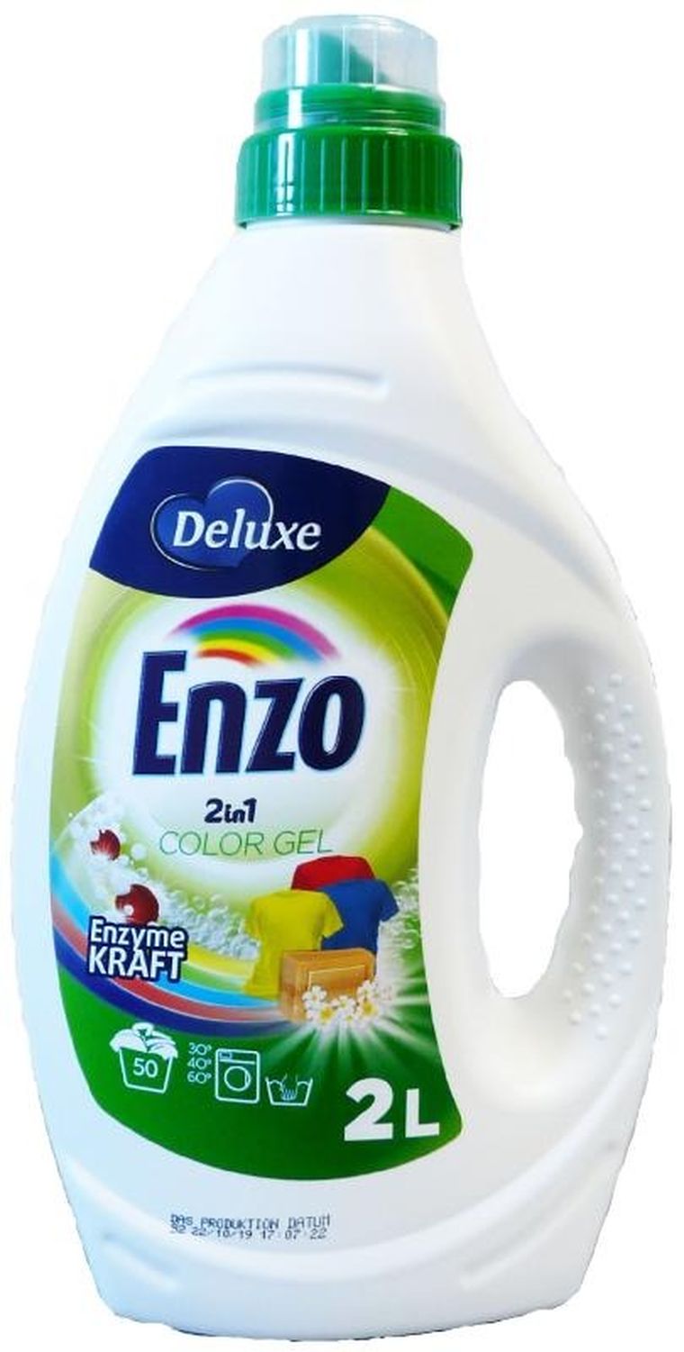 Enzo deluxe, żel do prania kolorowego, 2 l