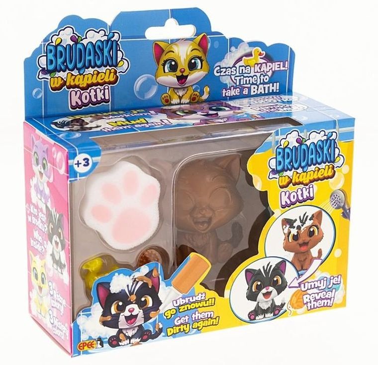 Epee, Brudaski w kąpieli, Kotki, Lusia, zestaw z figurką