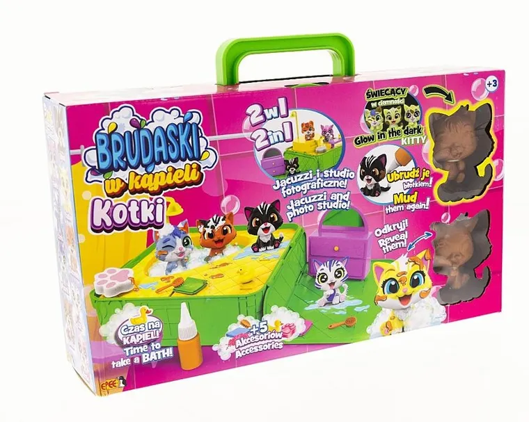 Epee, Brudaski w kąpieli, Kotki, zestaw z figurkami i jacuzzi