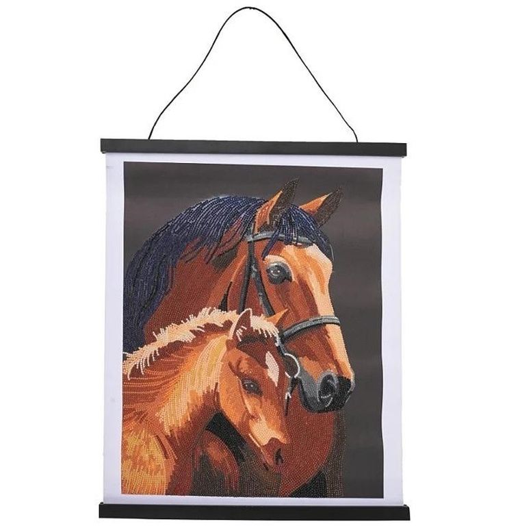 Epee, Crystal Art, plakat z mozaiką diamentową, Konie, 35-45 cm