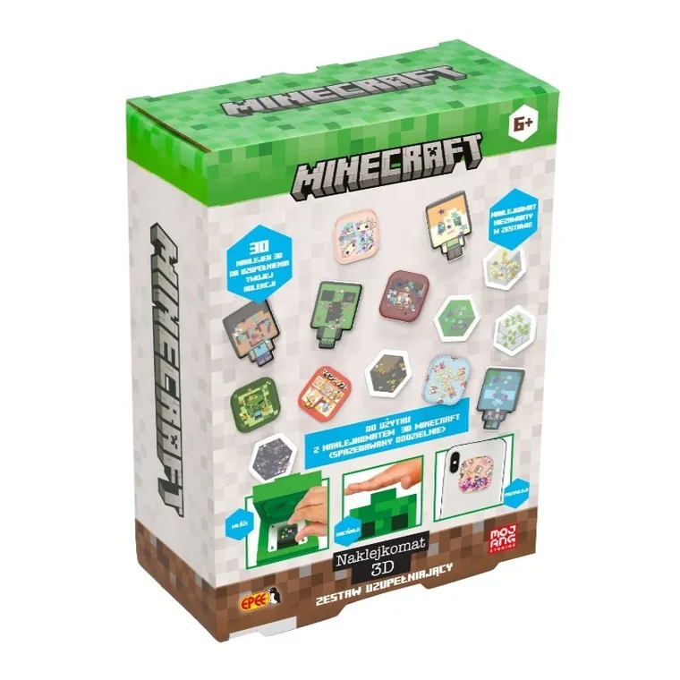Epee, Minecraft, Naklejkomat 3D, zestaw uzupełniający