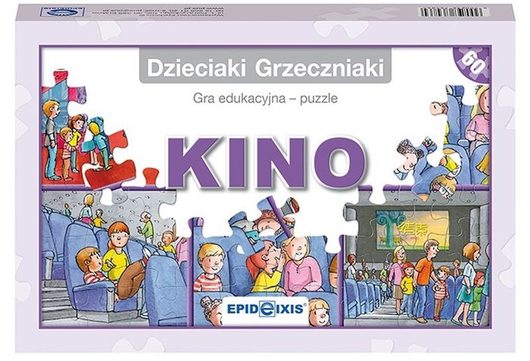 Epideixis, Dzieciaki Grzeczniaki, Kino, gra edukacyjna, puzzle, 60 elementów