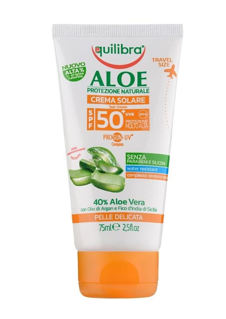 Equilibra, Aloe, krem przeciwsłoneczny SPF50, 75 ml
