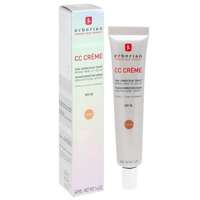 Erborian, CC Creme, pielęgnujacy krem korygujacy CC, caramel 40 ml