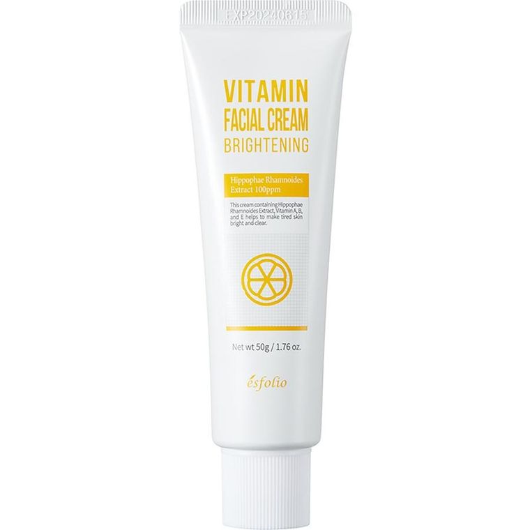 Esfolio, Vitamin Brightening Facial Cream, rozjaśniający krem do twarzy z witaminą C, 50 ml