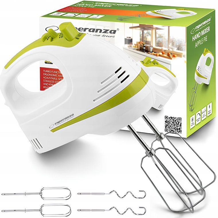 Esperanza, Apple Pie, mikser ręczny, 400W, EKM011