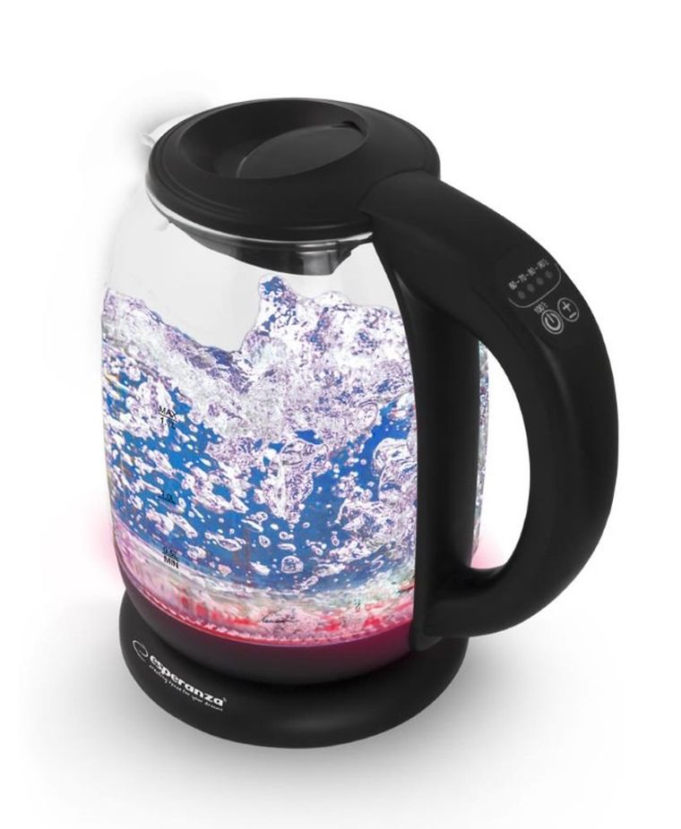 Esperanza, czajnik elektryczny, Loire EKK027, 2200W, 1.7 l, czarny