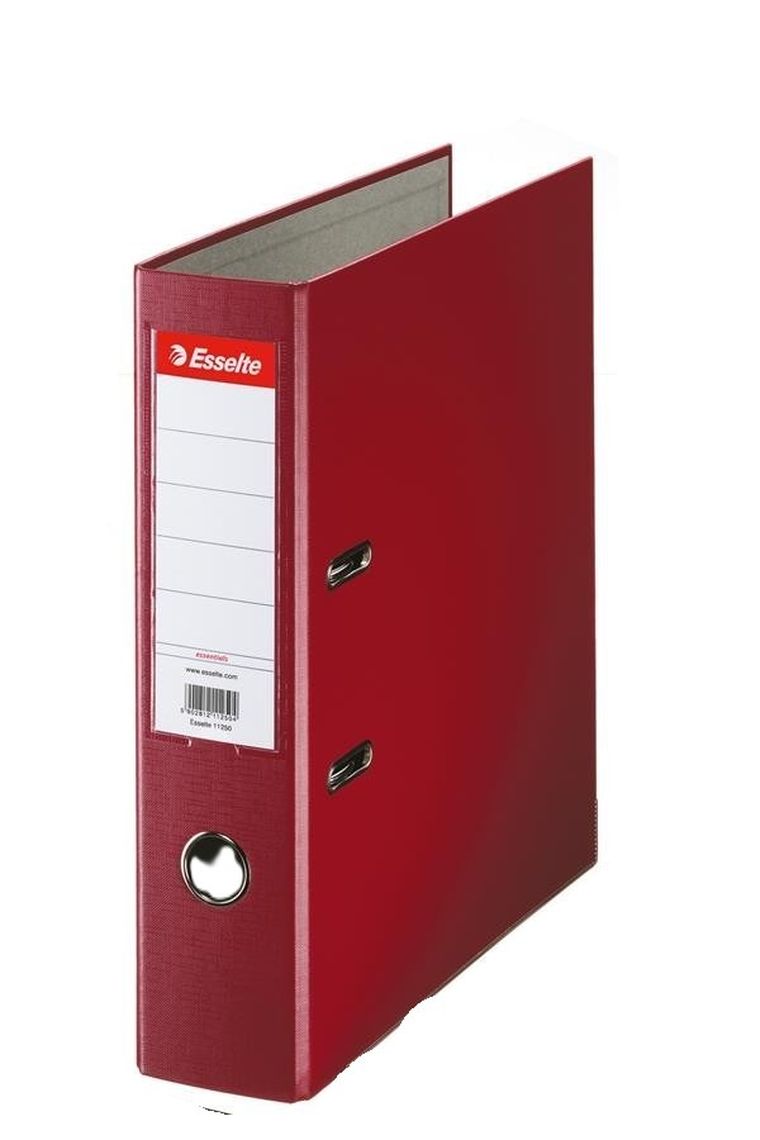 Esselte, segregator A4, 75 mm, bordowy