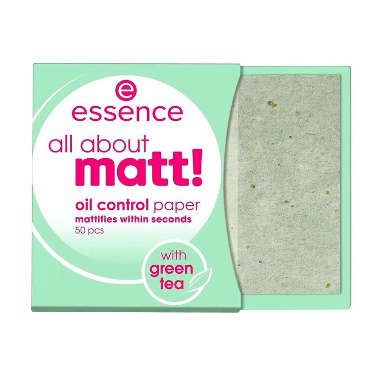 Essence, All About Matt! bibułki matujące do twarzy, 50 szt.