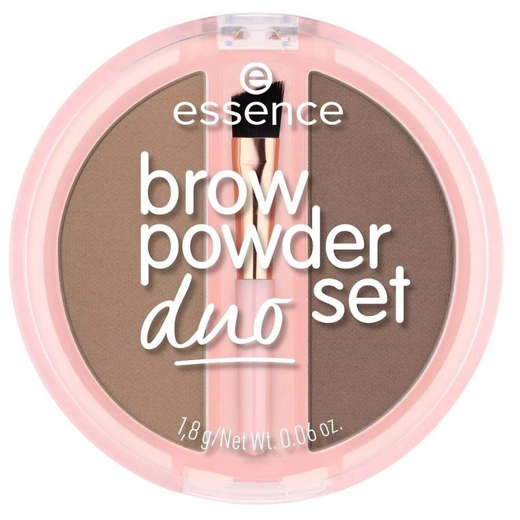 Essence, Brow Powder Duo, pudrowy zestaw do brwi, nr 01 Light, 1.8g