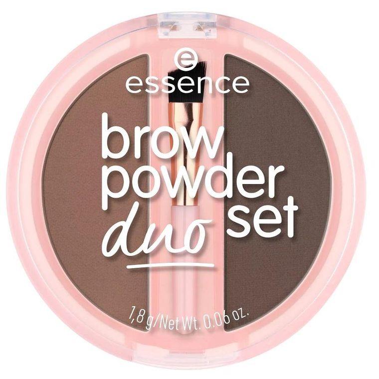 Essence, Brow Powder Duo, pudrowy zestaw do brwi, nr 02 Medium, 1.8g