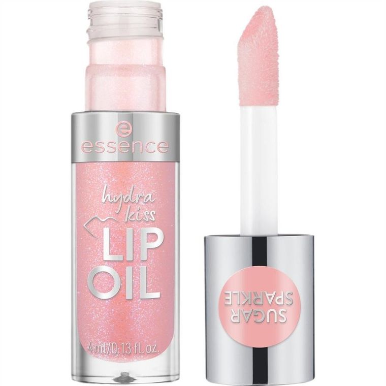 Essence, Hydra Kiss Lip Oil, odżywczy olejek do ust, 10 Sugar Sparkle, 4 ml