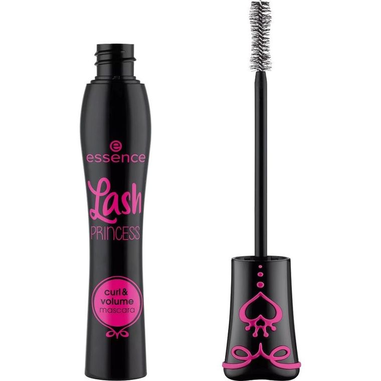 Essence, Lash Princess Curl & Volume Mascara, pogrubiająco-podkręcający tusz do rzęs, Black, 12 ml