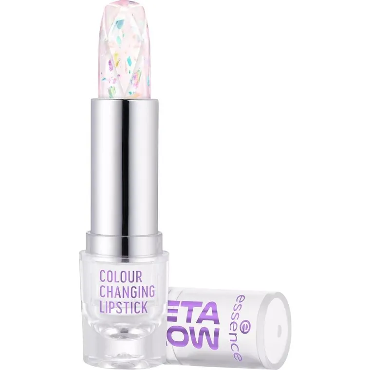 Essence, Meta Glow Colour Changing Lipstick, pomadka z efektem zmiany koloru w odcieniu delikatnego różu, 3.4g