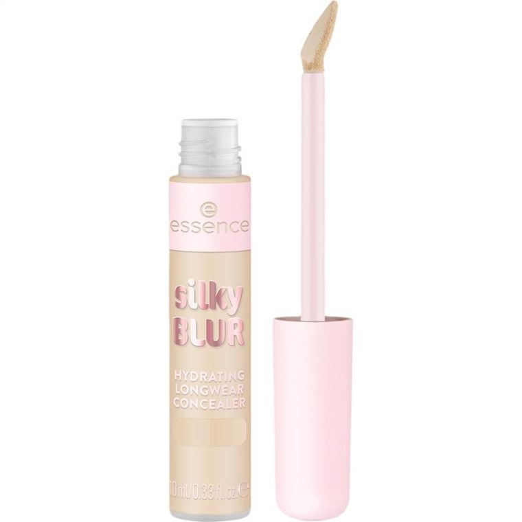 Essence, Silky Blur Hydrating Longwear Concealer, lekki korektor do twarzy, nr 130, 10 ml