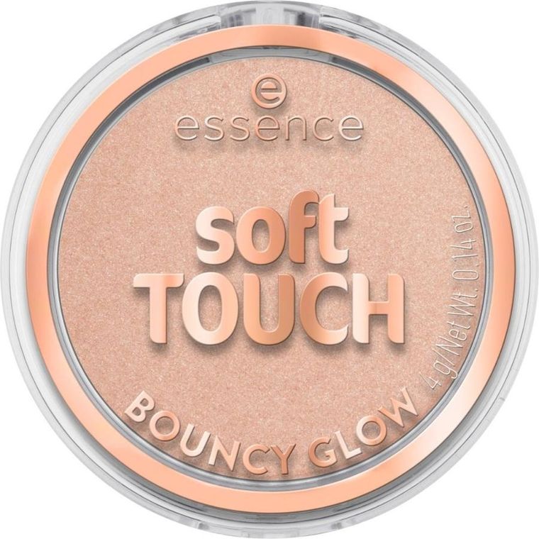 Essence, Soft Touch Bouncy Glow, rozświetlacz do twarzy, 20 Glazed Dew, 4g