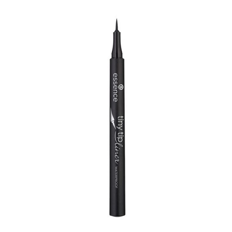 Essence, Tiny Tip Liner Waterproof, wodoodporny eyeliner w pisaku, 01 Deep Black 1.1 ml