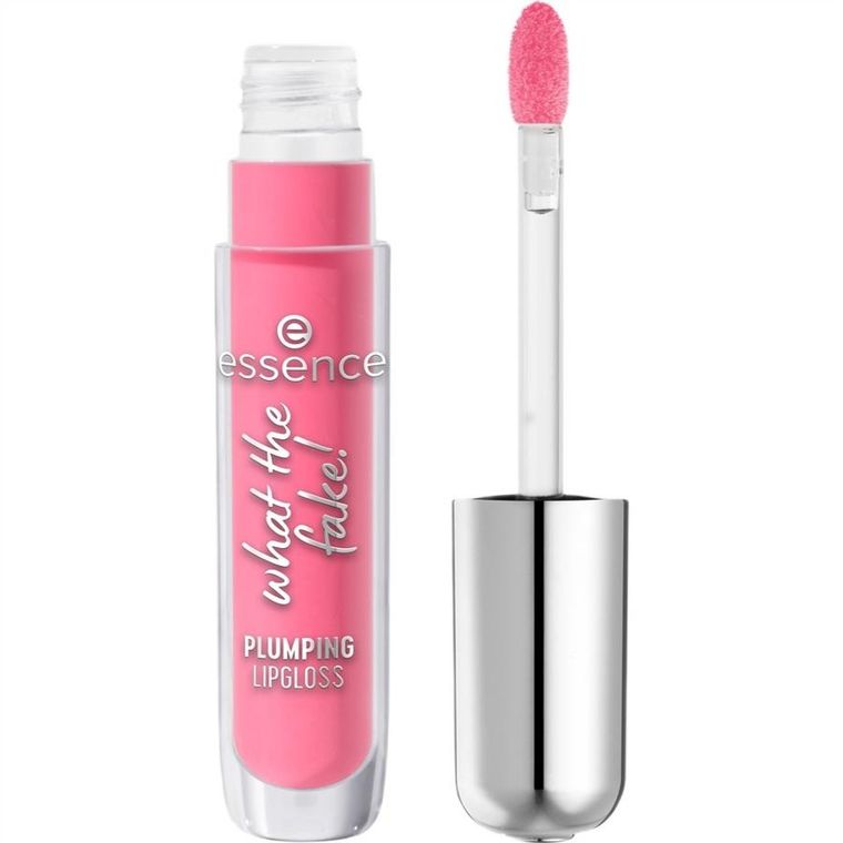 Essence, What The Fake! Plumped Lipgloss, powiększający błyszczyk do ust, 102 Pink About It, 4 ml