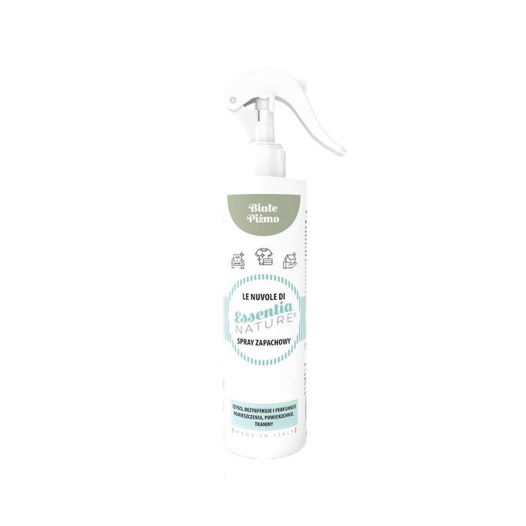 Essentia Nature, odświeżacz w sprayu do tkanin i wnętrz, Białe Piżmo. 250 ml