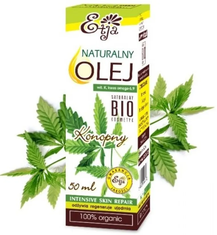 Etja, naturalny olej konopny, bio, 50 ml