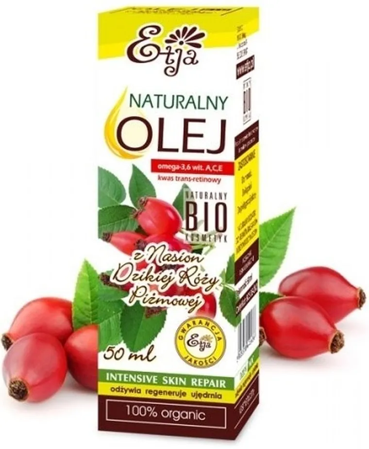 Etja, naturalny olej z nasion dzikiej róży bio, 50 ml