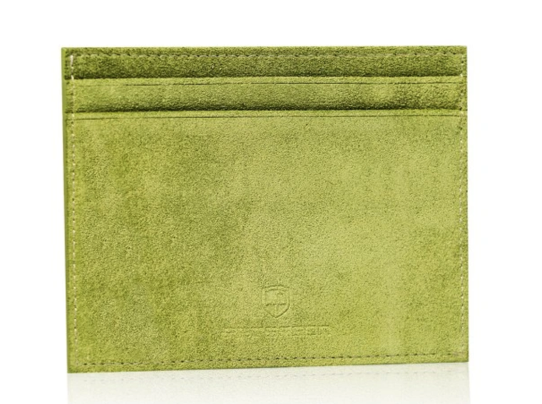 Etui na dokumenty, zielone, skórzane, Peterson