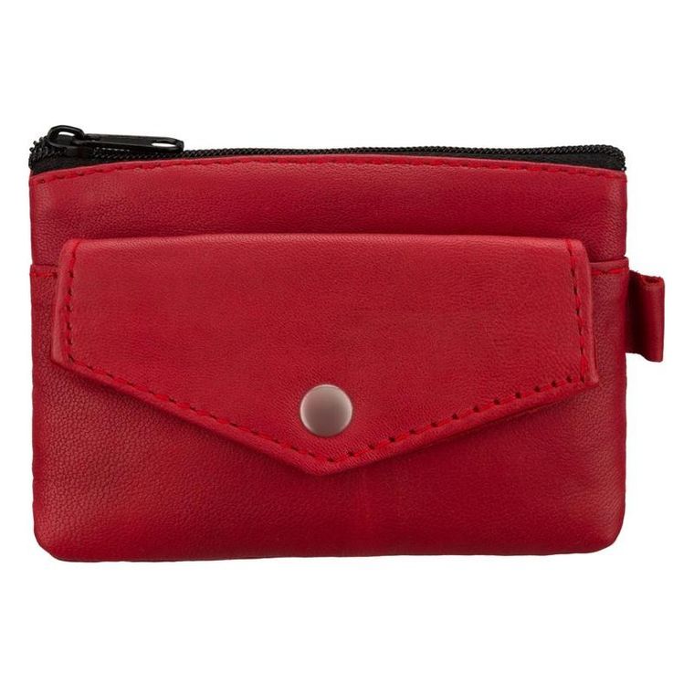 Etui na karty, czerwone, skórzane, 4U Cavaldi