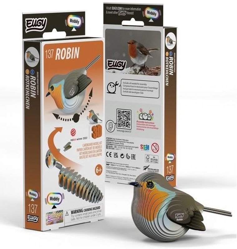 Eugy, eko układanka 3D, Rudzik kołyszący