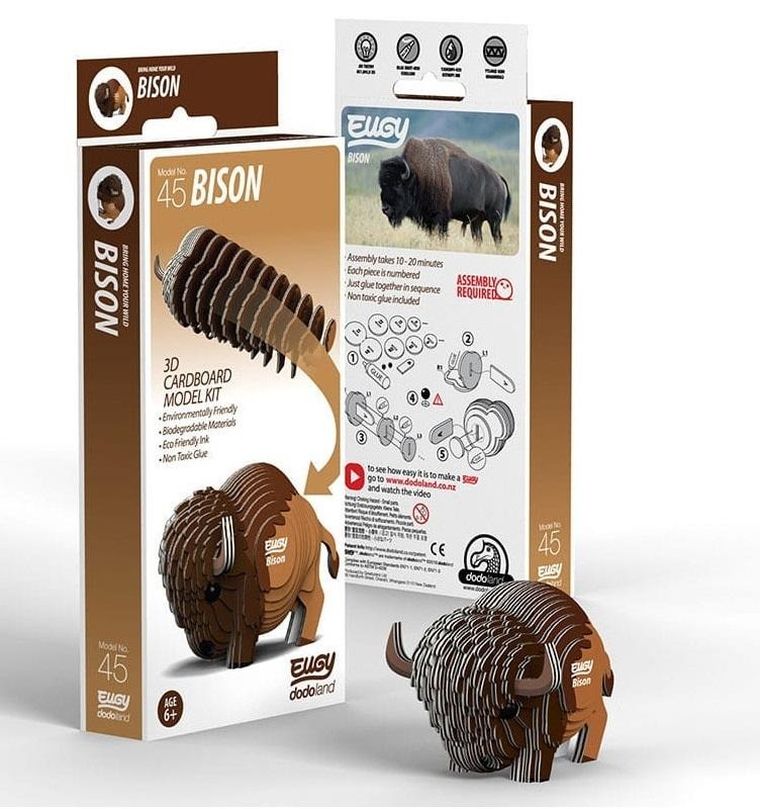 Eugy, układanka 3D, Bizon
